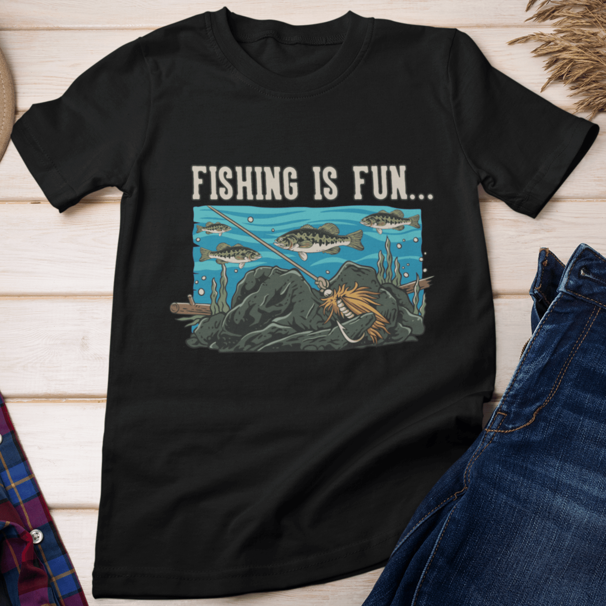 Fishing is fun...Stuck on bottom, Again T-Shirt
