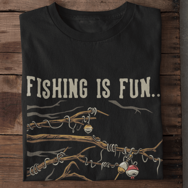 Fishing is funBobbers Stuck In Tree, Again T-Shirt – Outside Humor